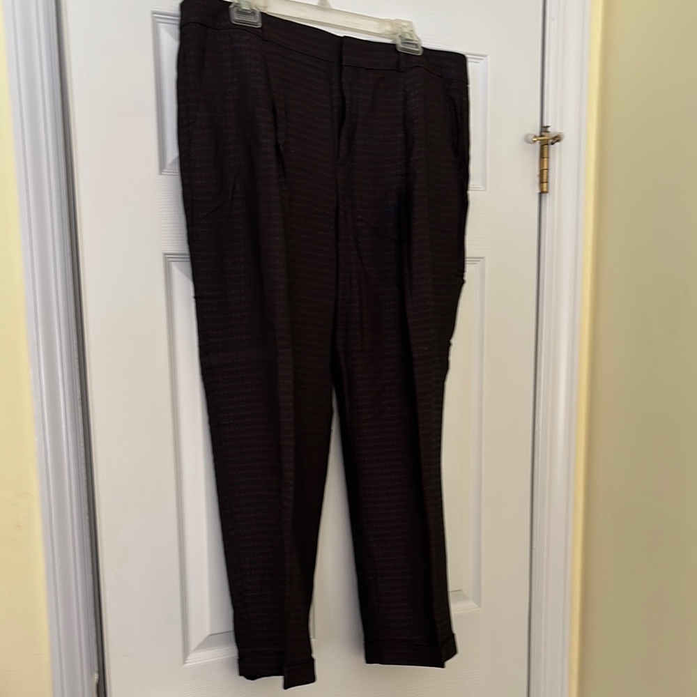 Banana Republic Patterned Straight-Leg Trousers